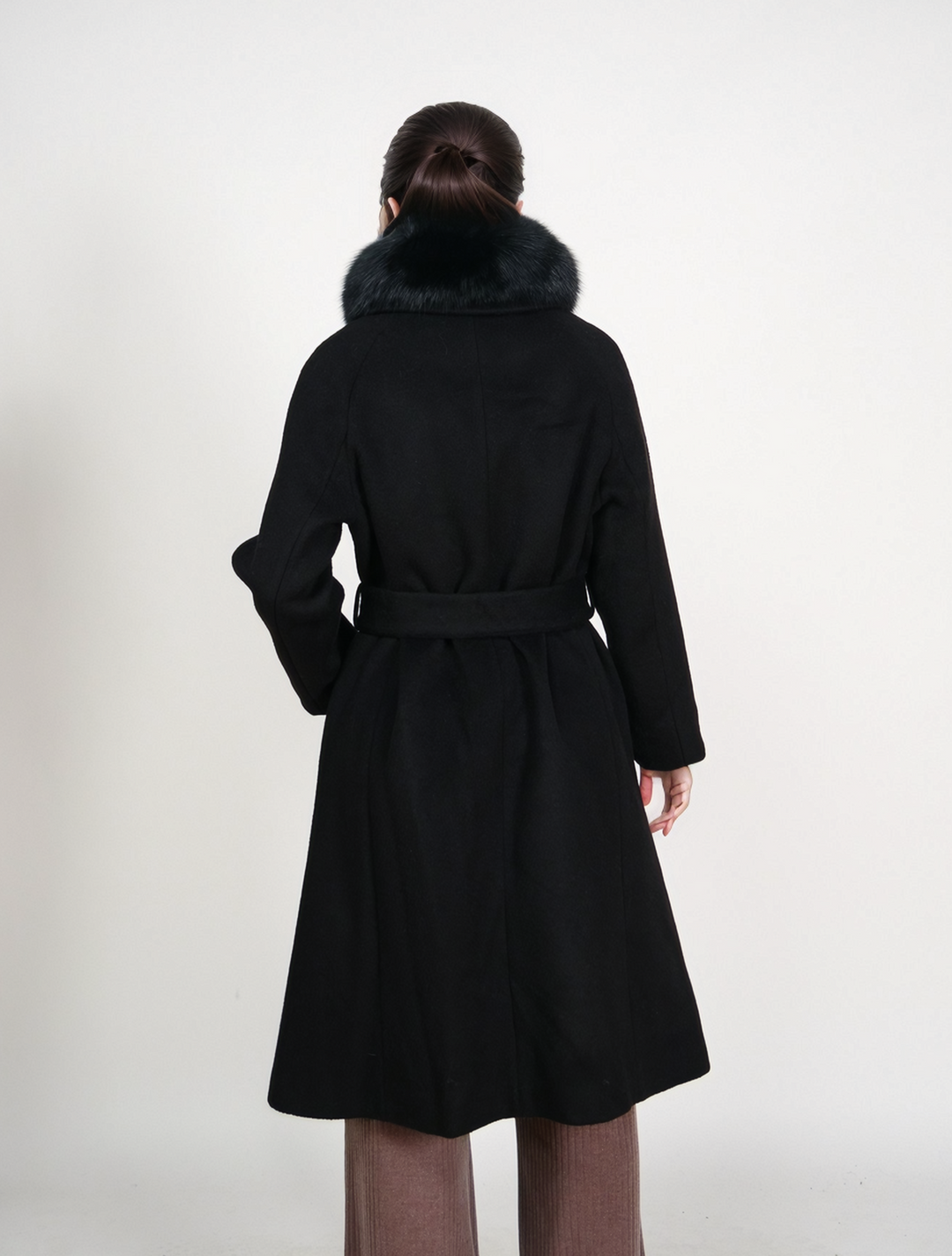 Deeba, 104 cm. - Collar - Wool - Women - Black