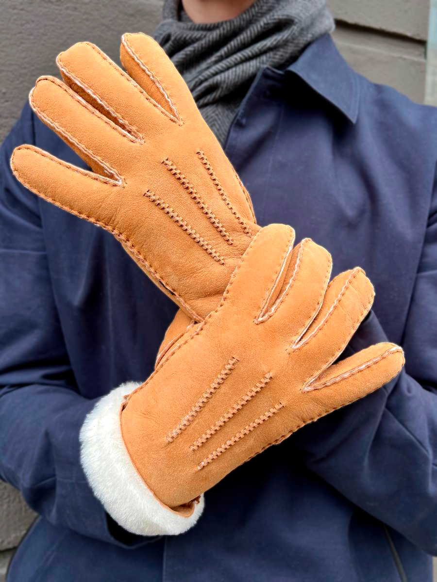 shearling handschuhe ZXM-010 Shearling-Handschuhe – Kamel – Stampe Denmark