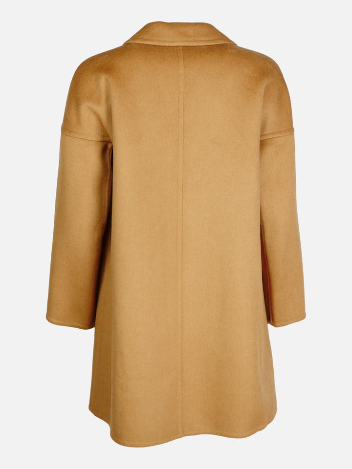 Heda, 85 cm. - Collar - Wool jacket - Women - Camel