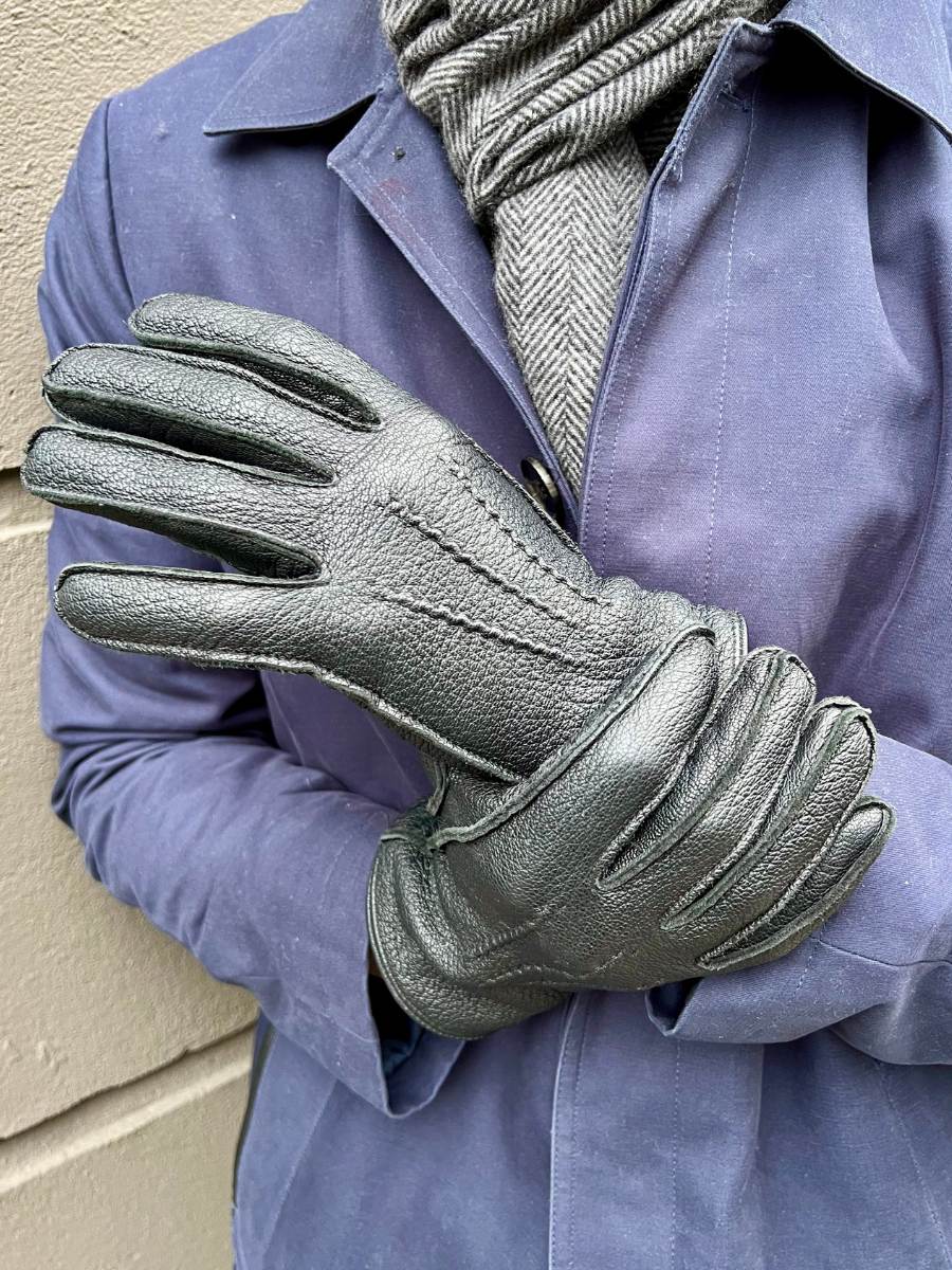 ziegenleder handschuh 127-F Handschuh – Ziegenleder – Zubehör – Schwarz – Stampe Denmark