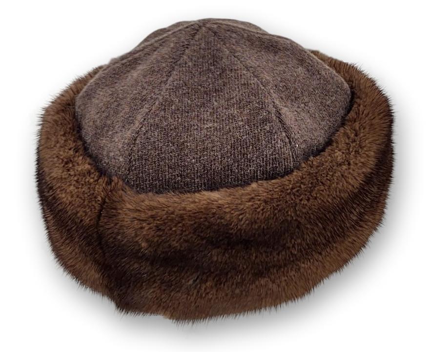 Jersey Hat - Mink - Accesories - Brown (Hue) | STAMPE PELS