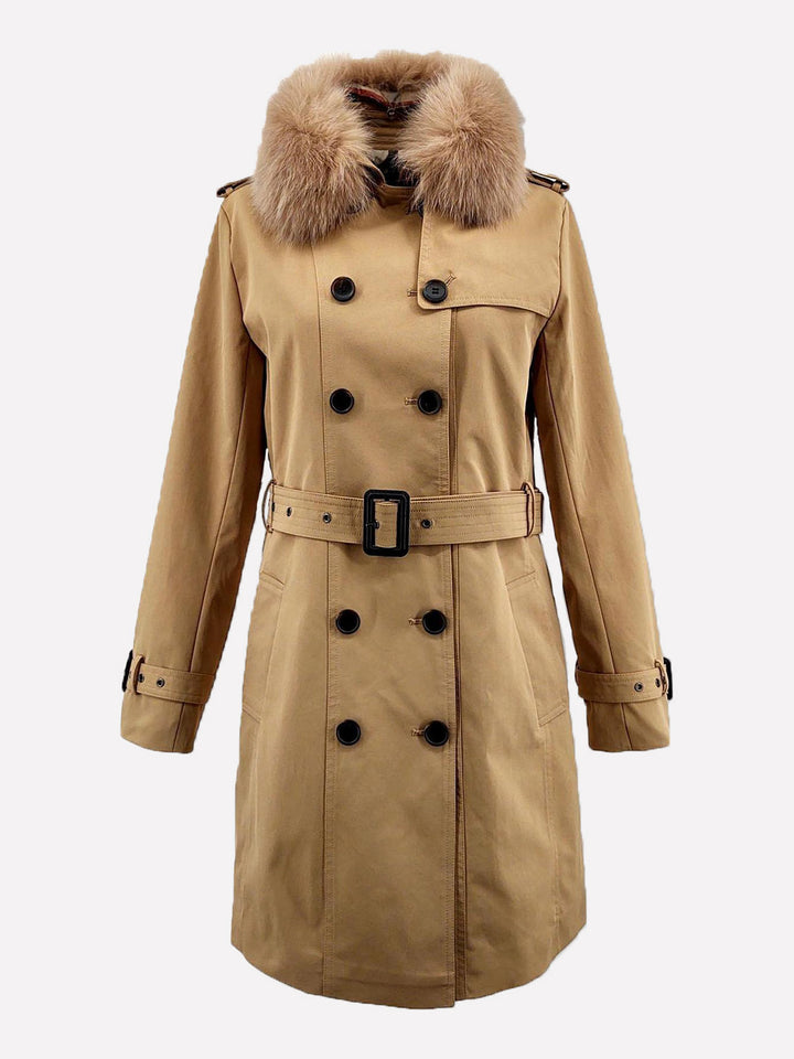 Trench coat model Daisy 90 cm. - kvinde - beige