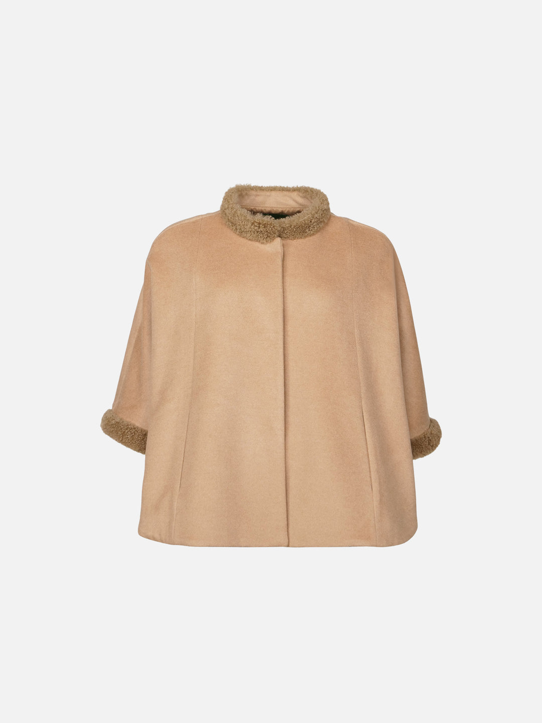 Damini Poncho, 75 cm. - Cashmere - Kvinde - Camel