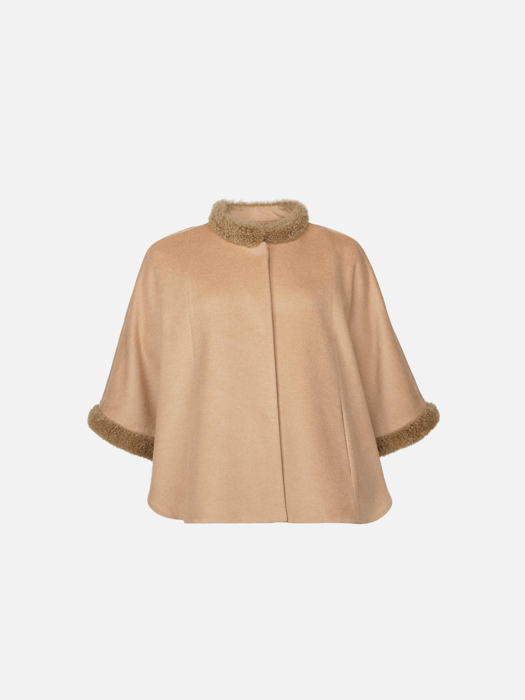 Damini Poncho, 75 cm. - Cashmere - Kvinde - Camel