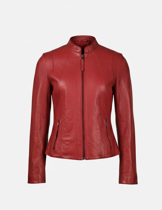 Melissa - Lambeskinn - kvinner - rødt