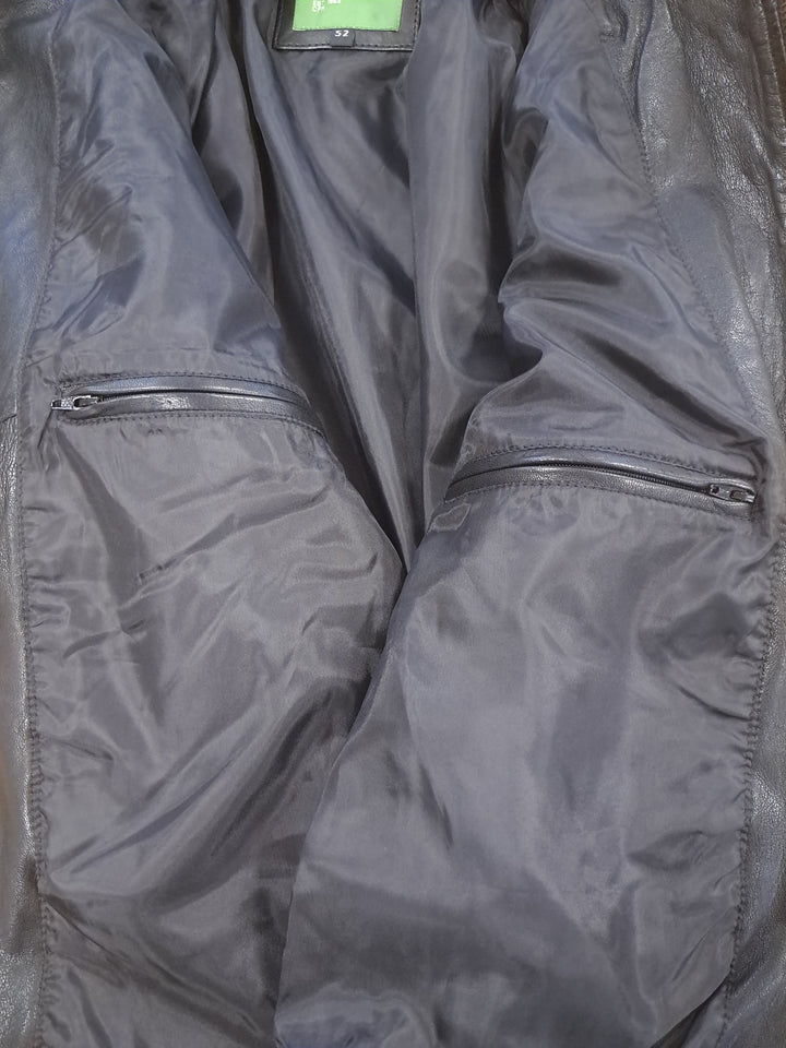 Ivar, 65 cm. - Lamb Polish Nappa Leather -Man - Black