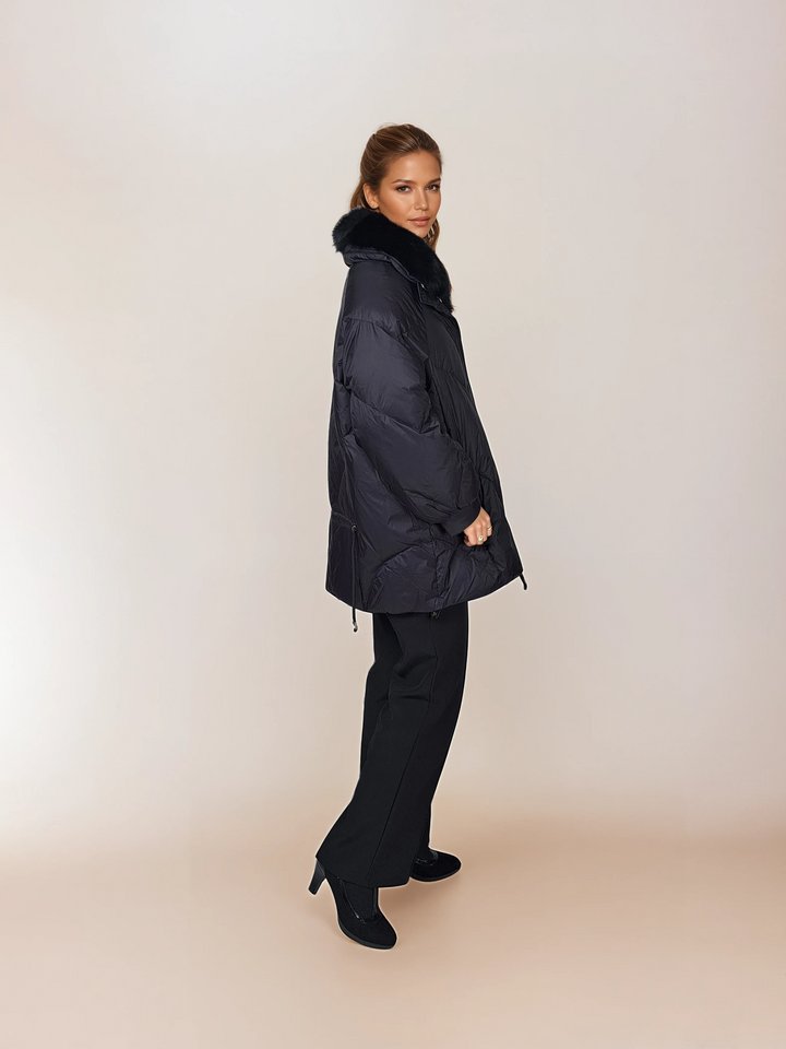 Ivory, 80 cm. - Down - Women - Black