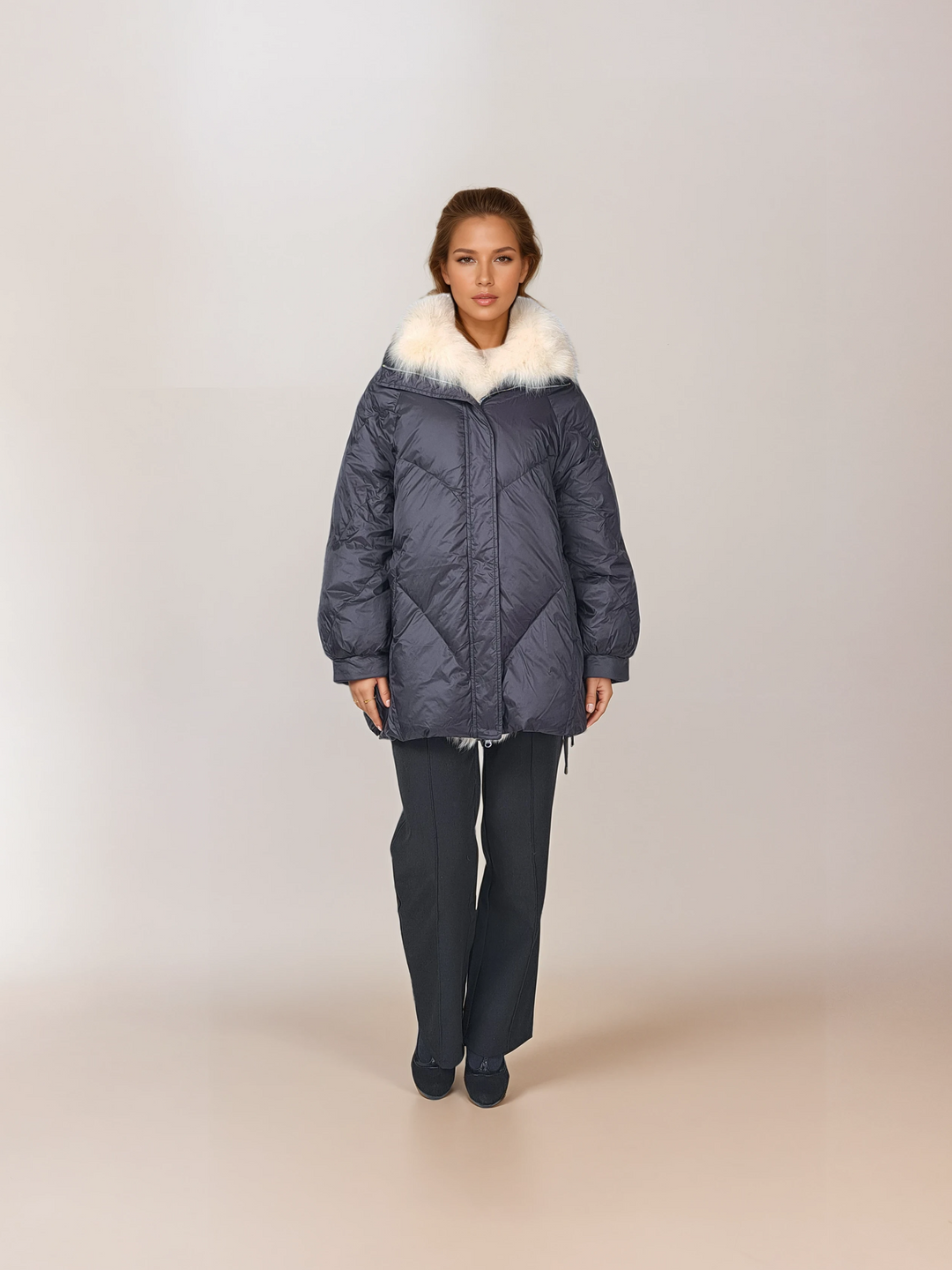 Ivory, 80 cm. - Down - Women - Black