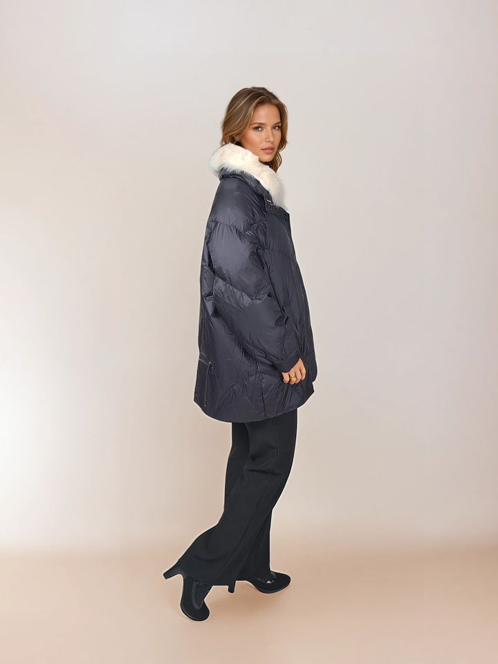 Ivory, 80 cm. - Down - Women - Black