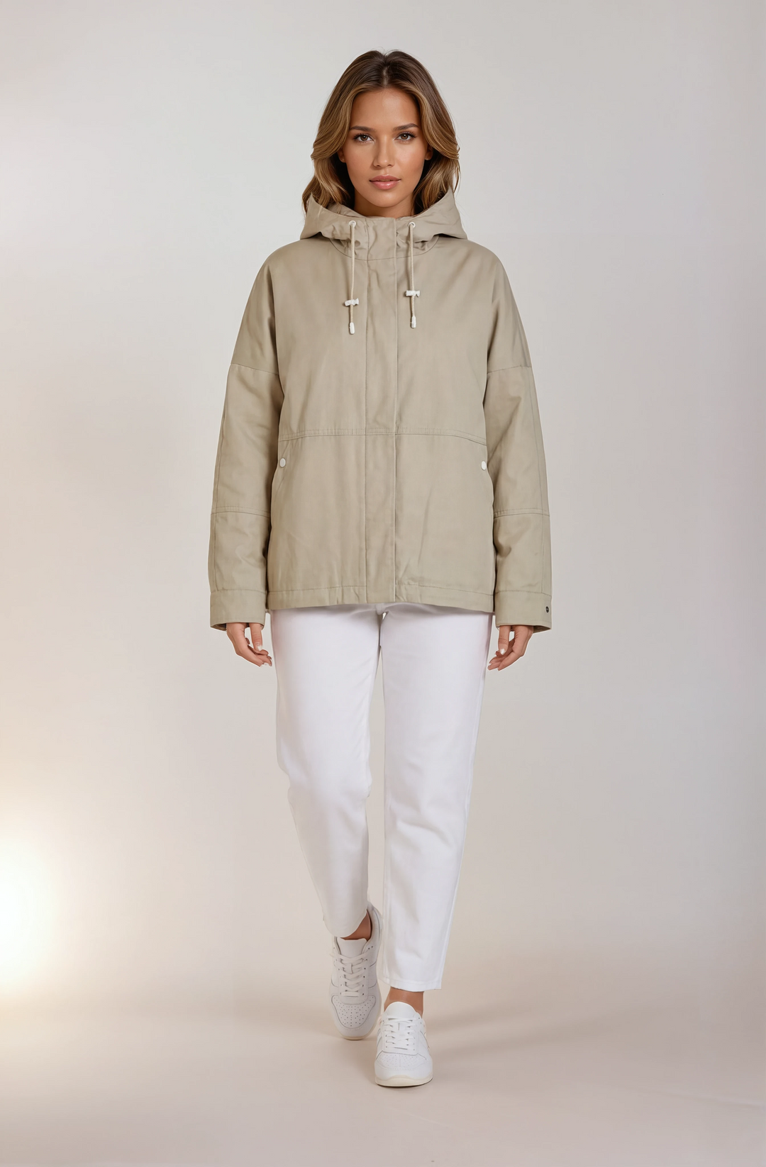 Isaia, 62 cm. - textíl - Konur - dökk beige