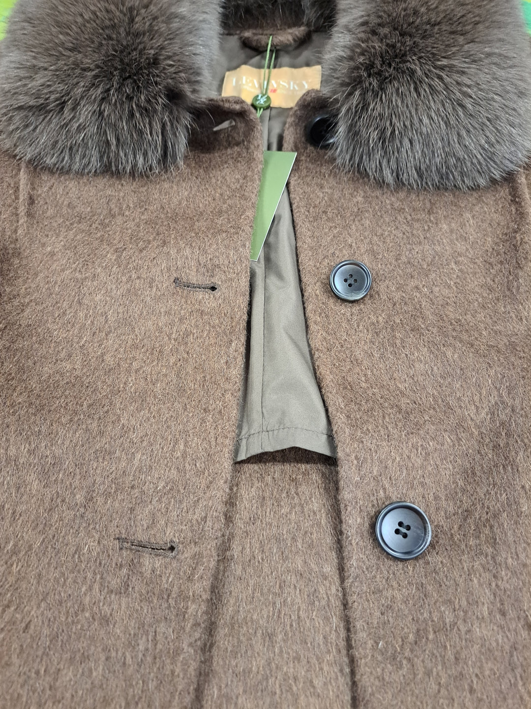 Jilibi, 95 cm. Kragi - 100% ull - Konur - Brúnn