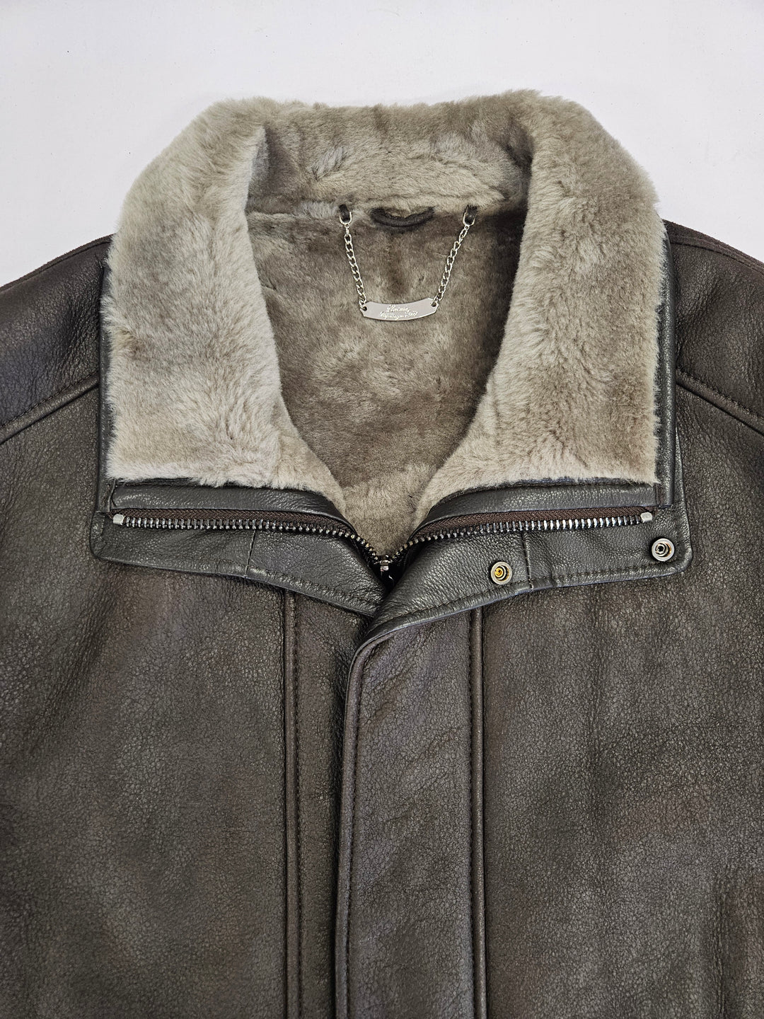 Kamil, 80cm Nappa Lamb Crack - Man Dark Brown