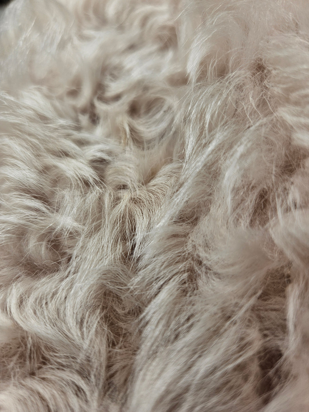 Jessica, 68 cm. -Krave - Semsket lam - Dame - Lys beige