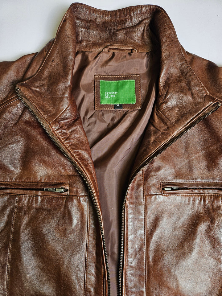 Big Marlow - Lamb Polish Nappa Leather -Man - Koparbrúnt
