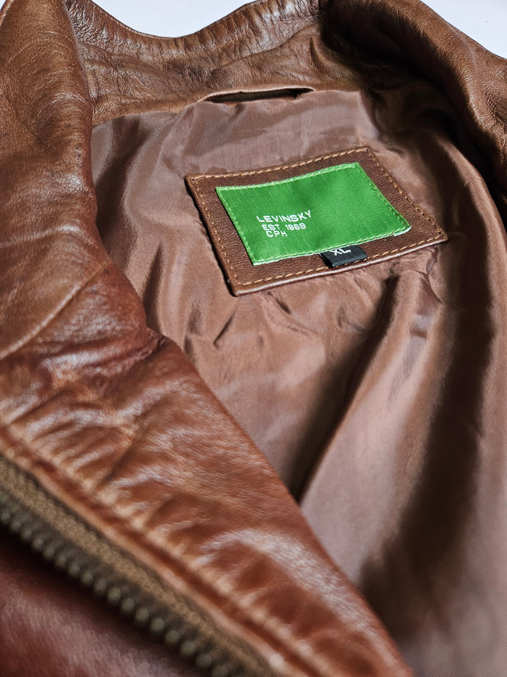 Big Marlow - Lamb Polish Nappa Leather -Man - Koparbrúnt