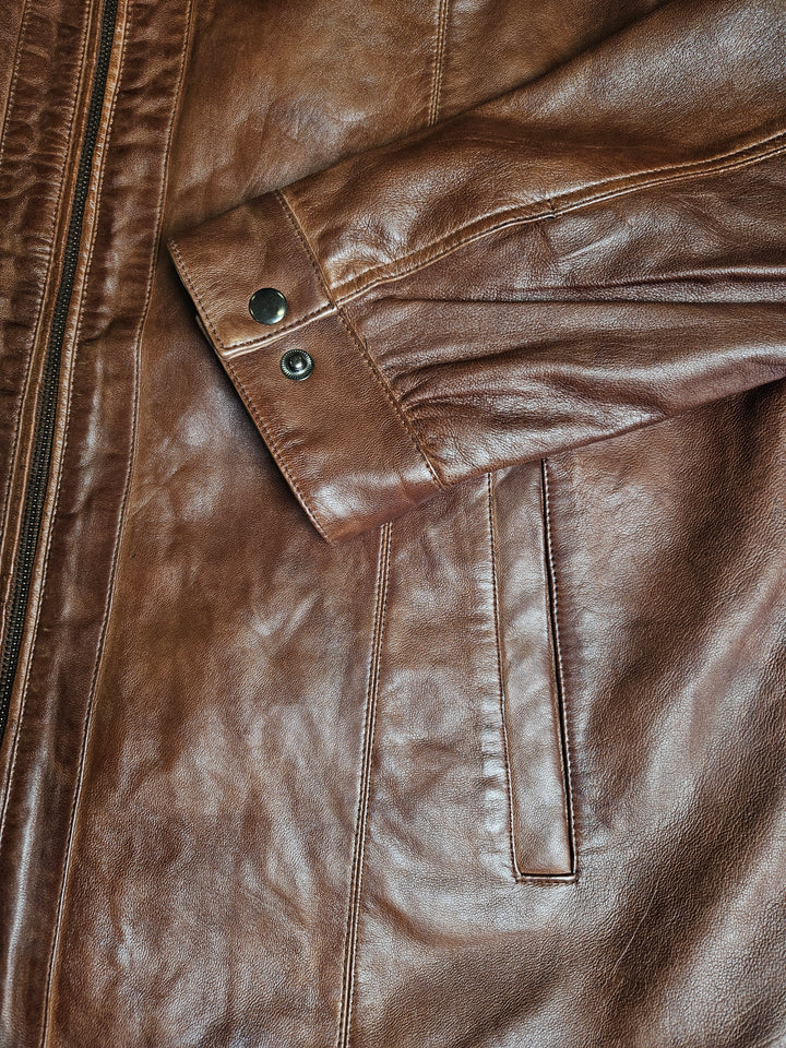 Big Marlow - Lamb Polish Nappa Leather -Man - Koparbrúnt