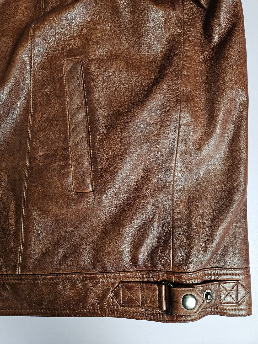 Big Marlow - Lamb Polish Nappa Leather -Man - Koparbrúnt