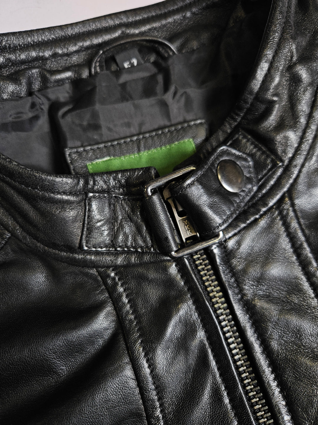 New Victor Lamb Polish Nappa Leather -Man Black
