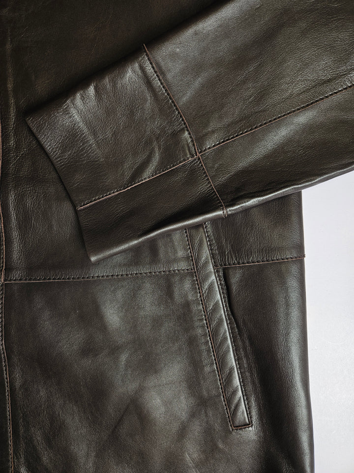 Dona, 75 cm. Lamb Polish Nappa Leather Coffee Brown