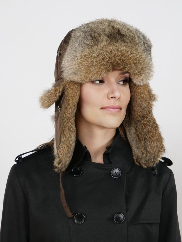 HL20C031 Trapper Hat - Textile - Accesories - Brown