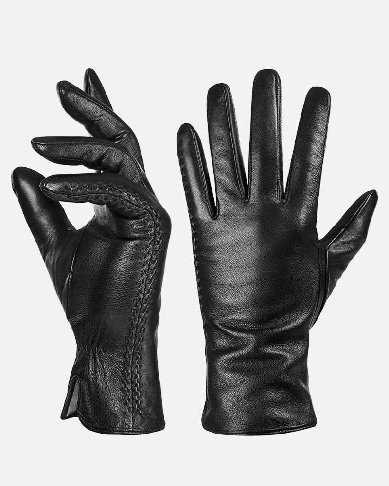 Z-001 Stitch Leather Glove - Black
