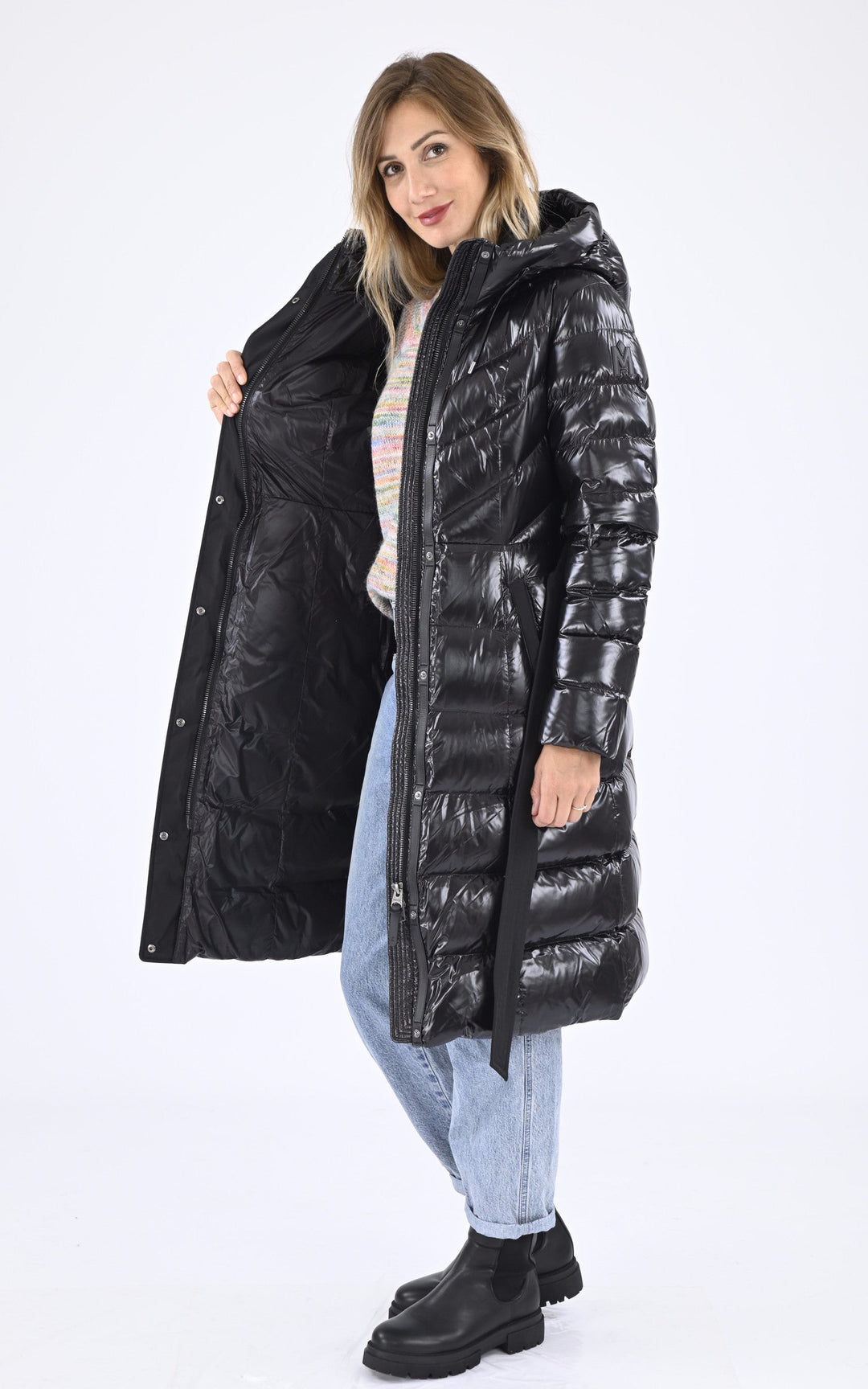 A "CORALIA" Noir Mackage 3/4 Doudoune Femme interior photo