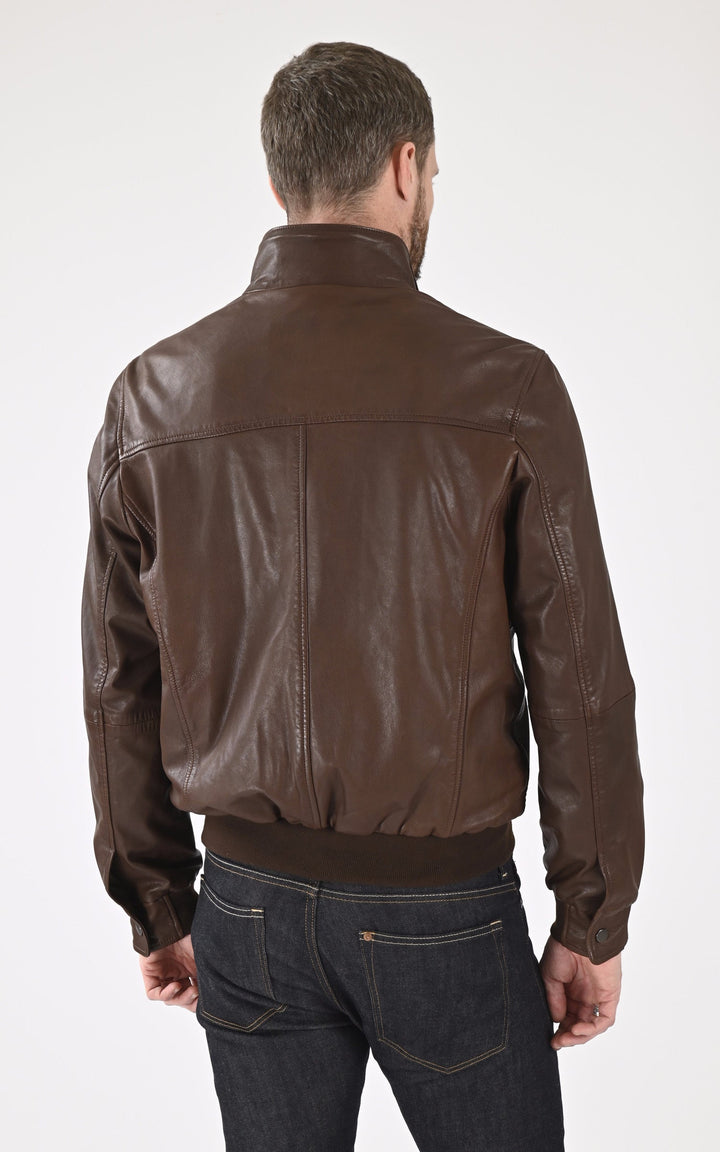 A "TRENTO 7656" Marron Smarty Blouson Homme back photo