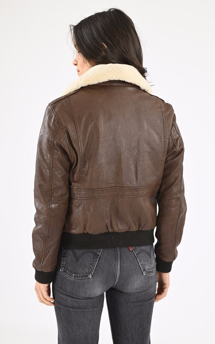 A "MIRAGE" Marron La Canadienne Pilote Femme back photo