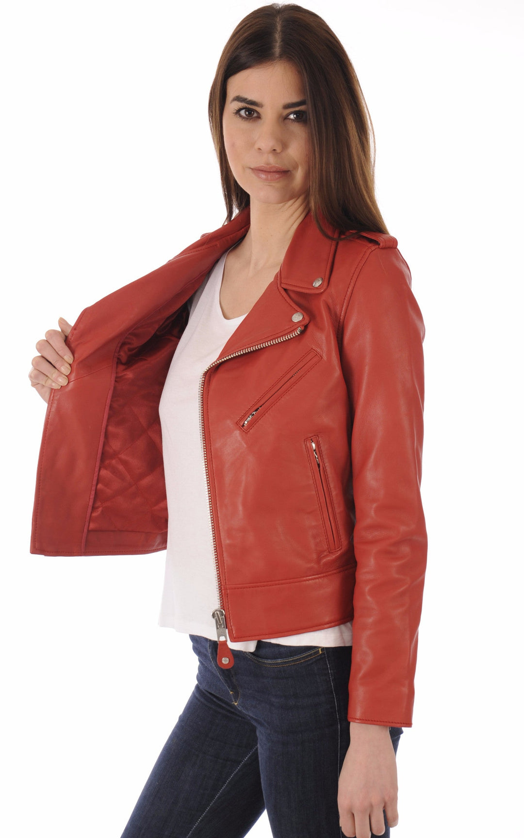A "LCW1601D" Rouge Schott Blouson Femme interior photo