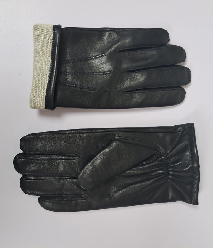 7607 Glove - Lamb Slink Leather -Accesories - Black