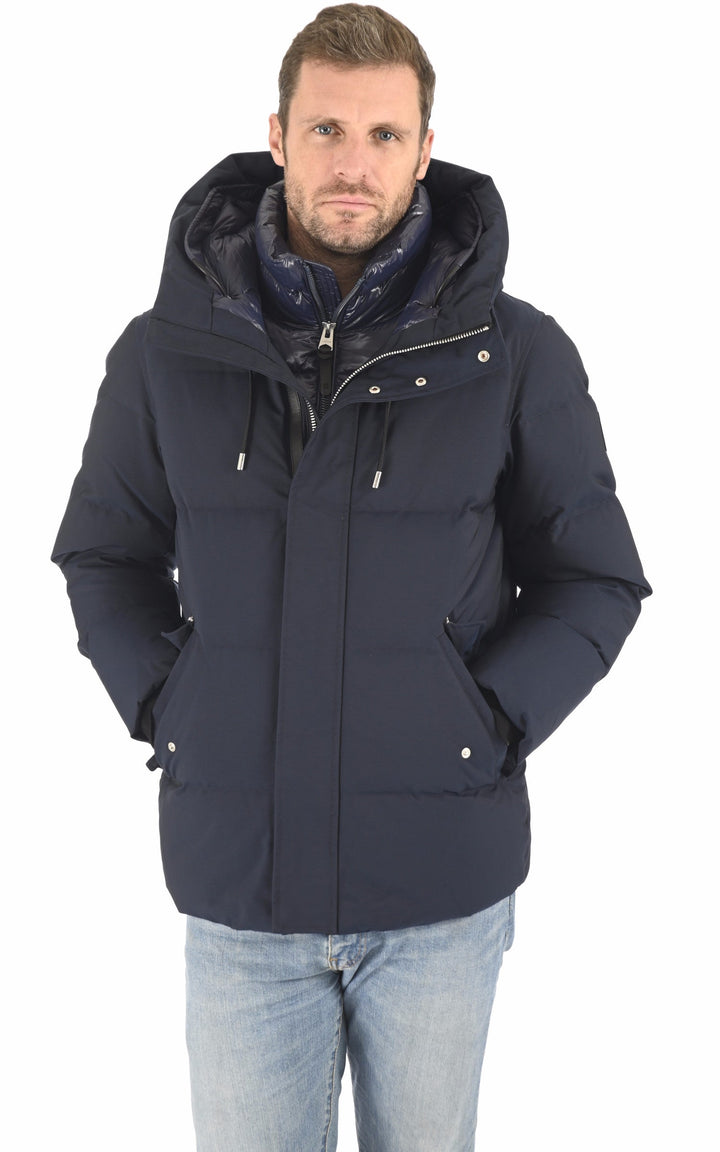 A "GRAYDON" Bleu Marine Mackage Ves Doudoune Homme opened photo