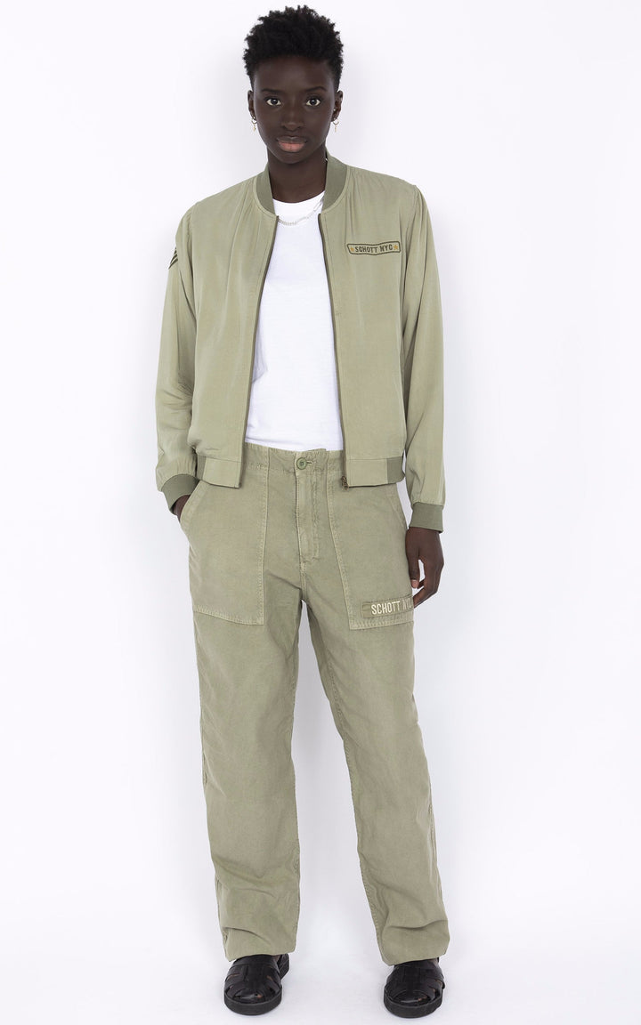 A "JKTCALIPSOW" Vert Schott Blouson Femme interior photo