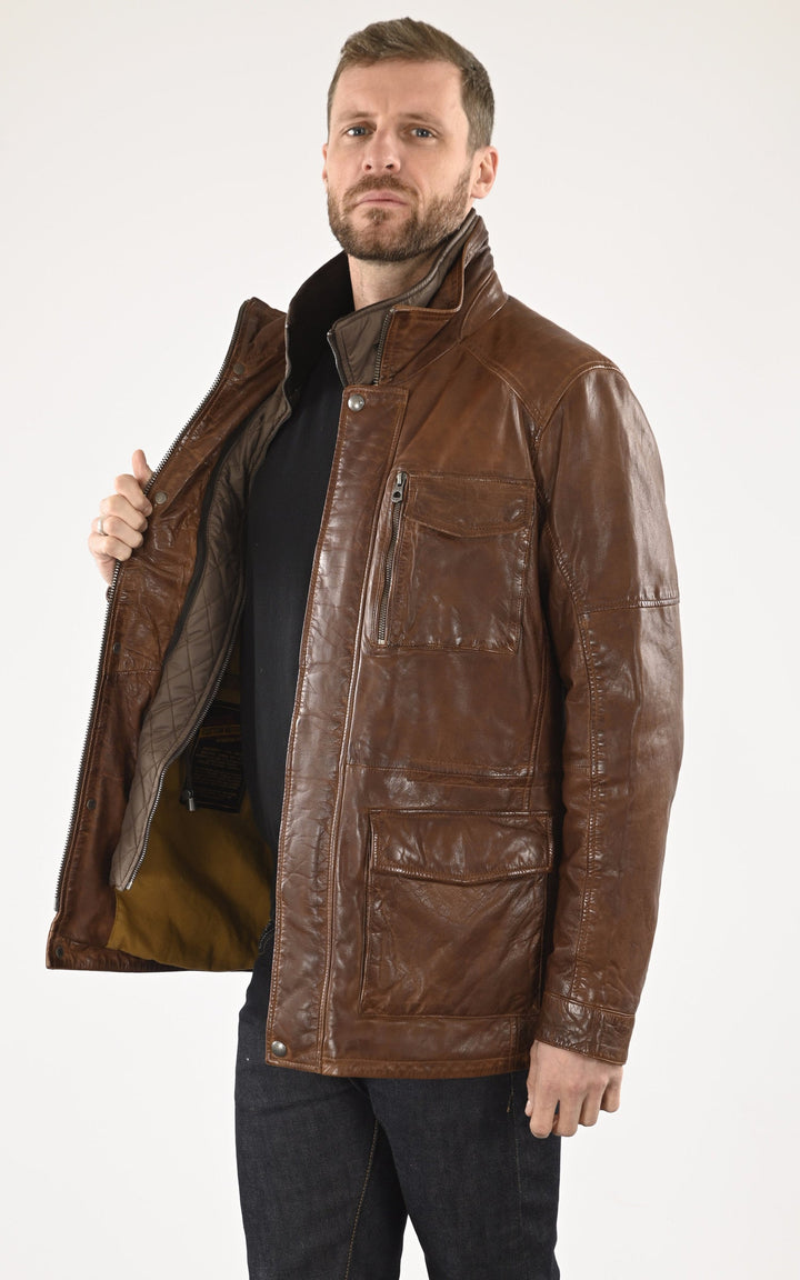 A "RODEO 103334" Marron Daytona 73 Veste Homme interior photo