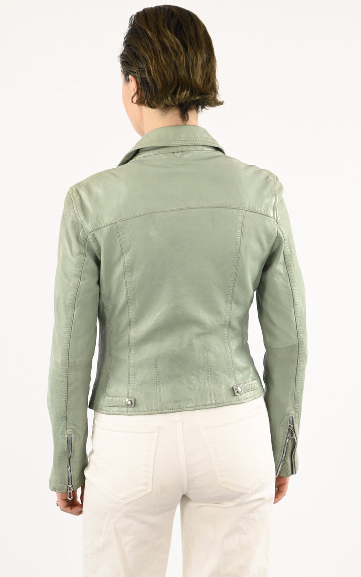 A "OLYMPE 101964" Vert de gris Rose Garden Blouson Femme back photo