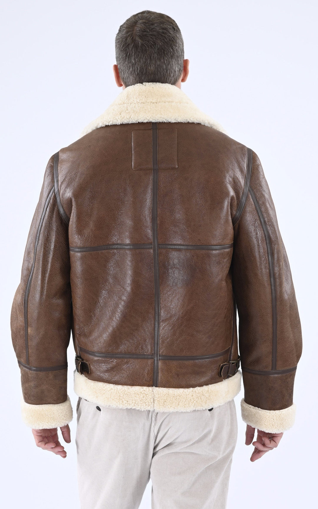 A "LC1259" Mocca Schott Bombardier Homme back photo