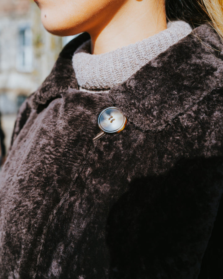 Izel, 95 cm. - Krave - Nappa Lam - Damer - Brun