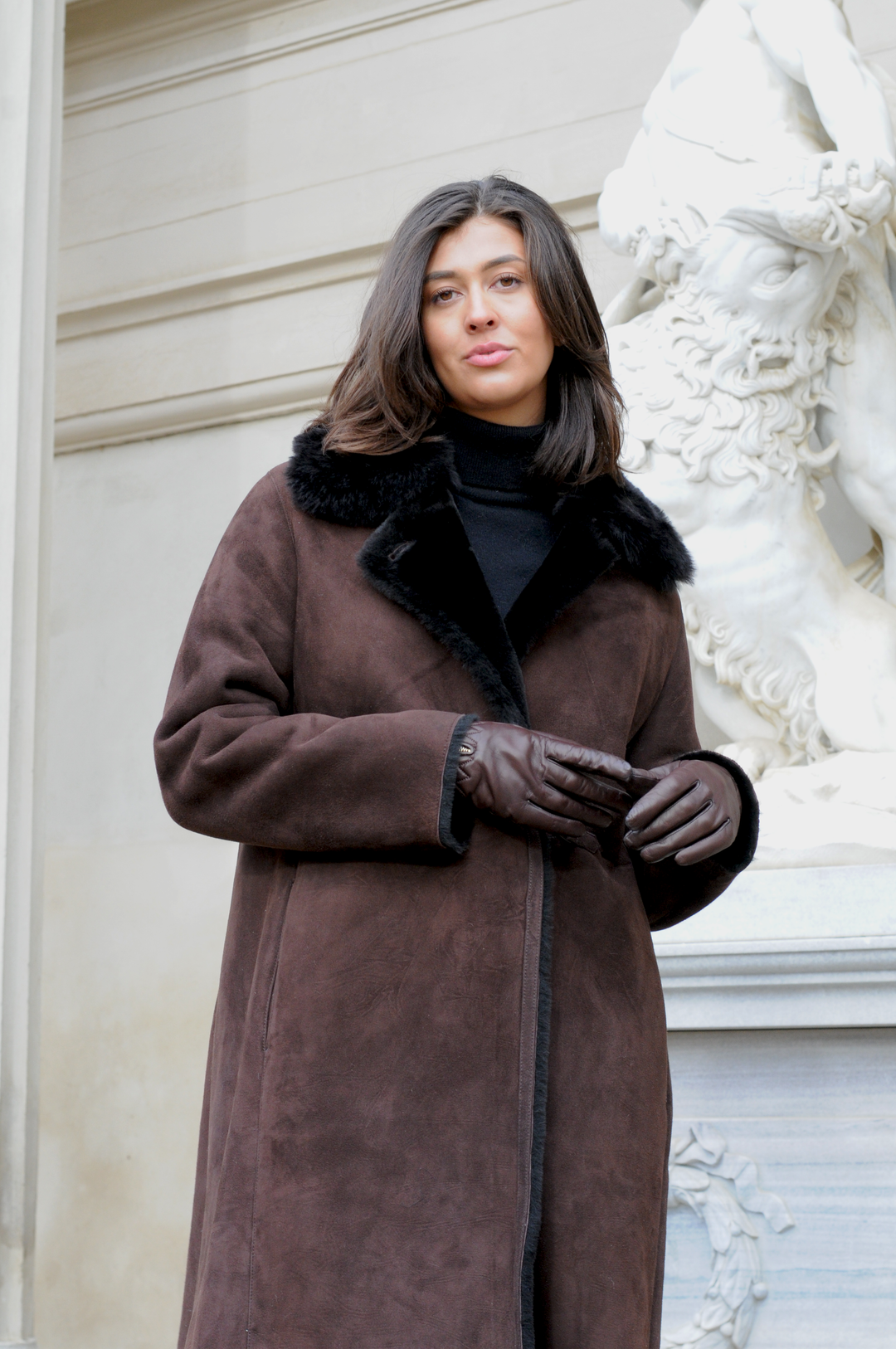 Gislaine 110 cm. - Rulam frakke - Dame - Mørke brun