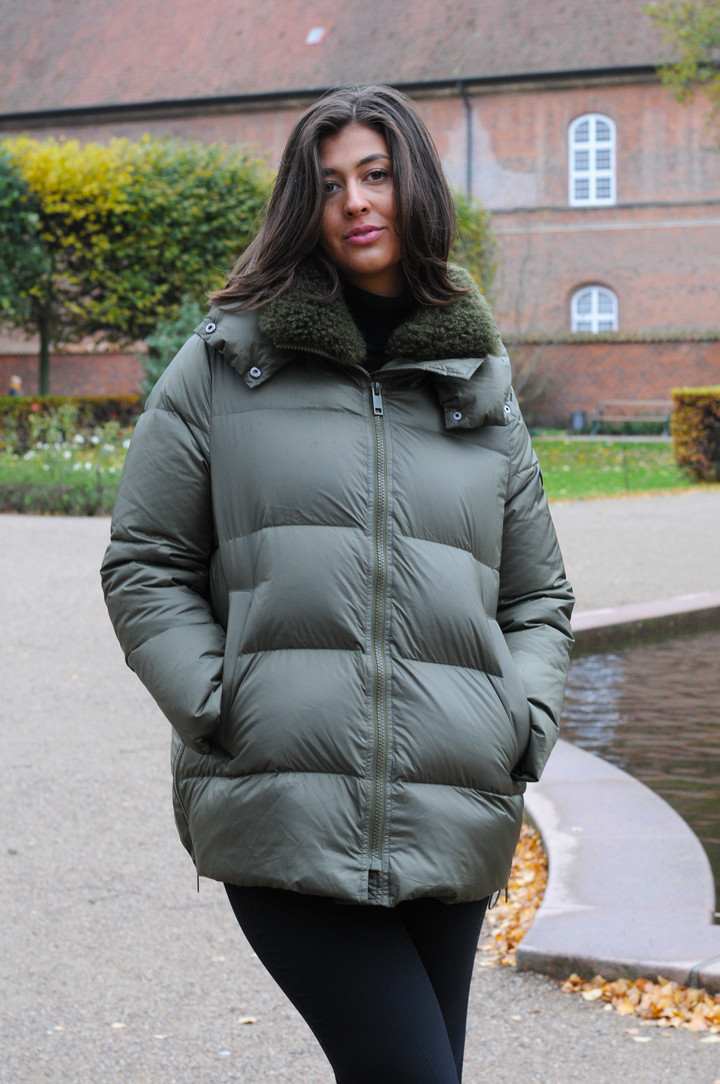 Hester, 75 cm. - Hood - Down - Women - Army