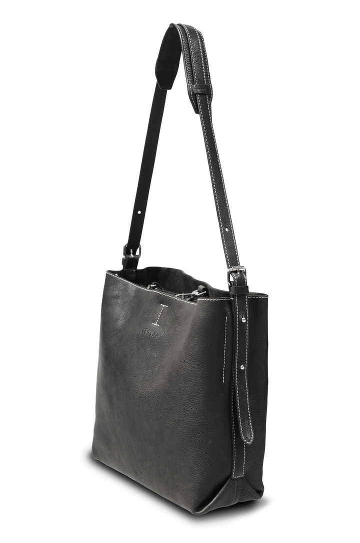 Tote 14846 -Leather bag Accesories - Black