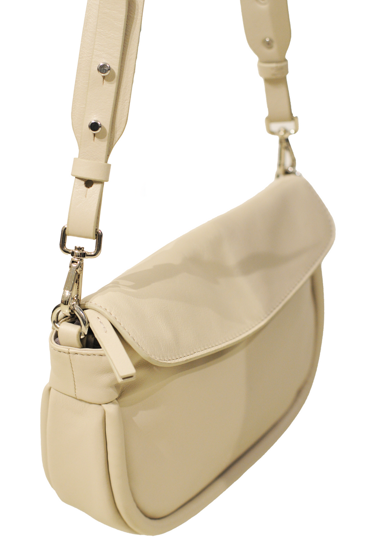 Crossbody 14840 - Leather bag Accesories - Beige