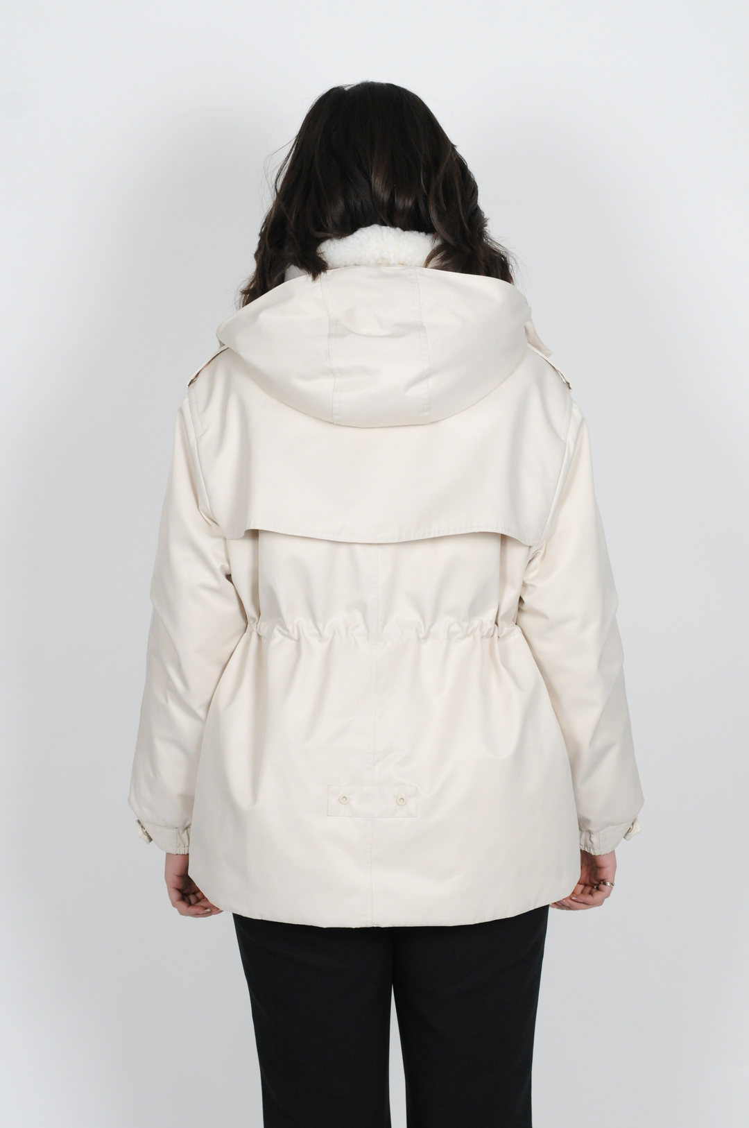 Honfleur, 77cm. OFF WHITE - Textile jacket - Women