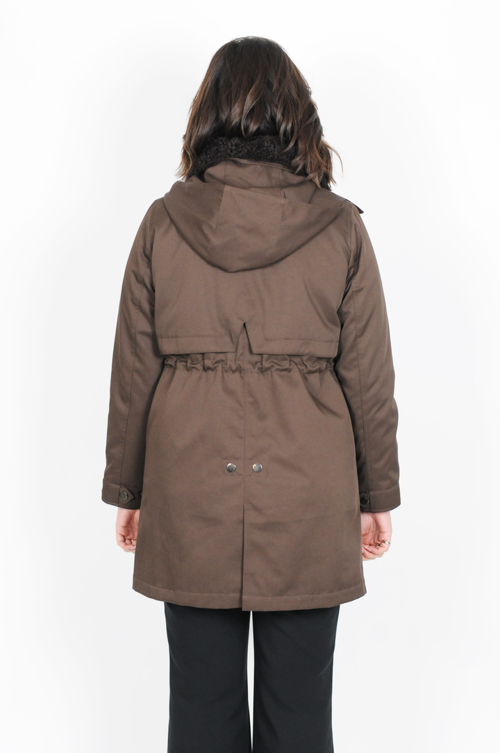 Haguenau, 87 cm. - Textile jacket - Women - Brown