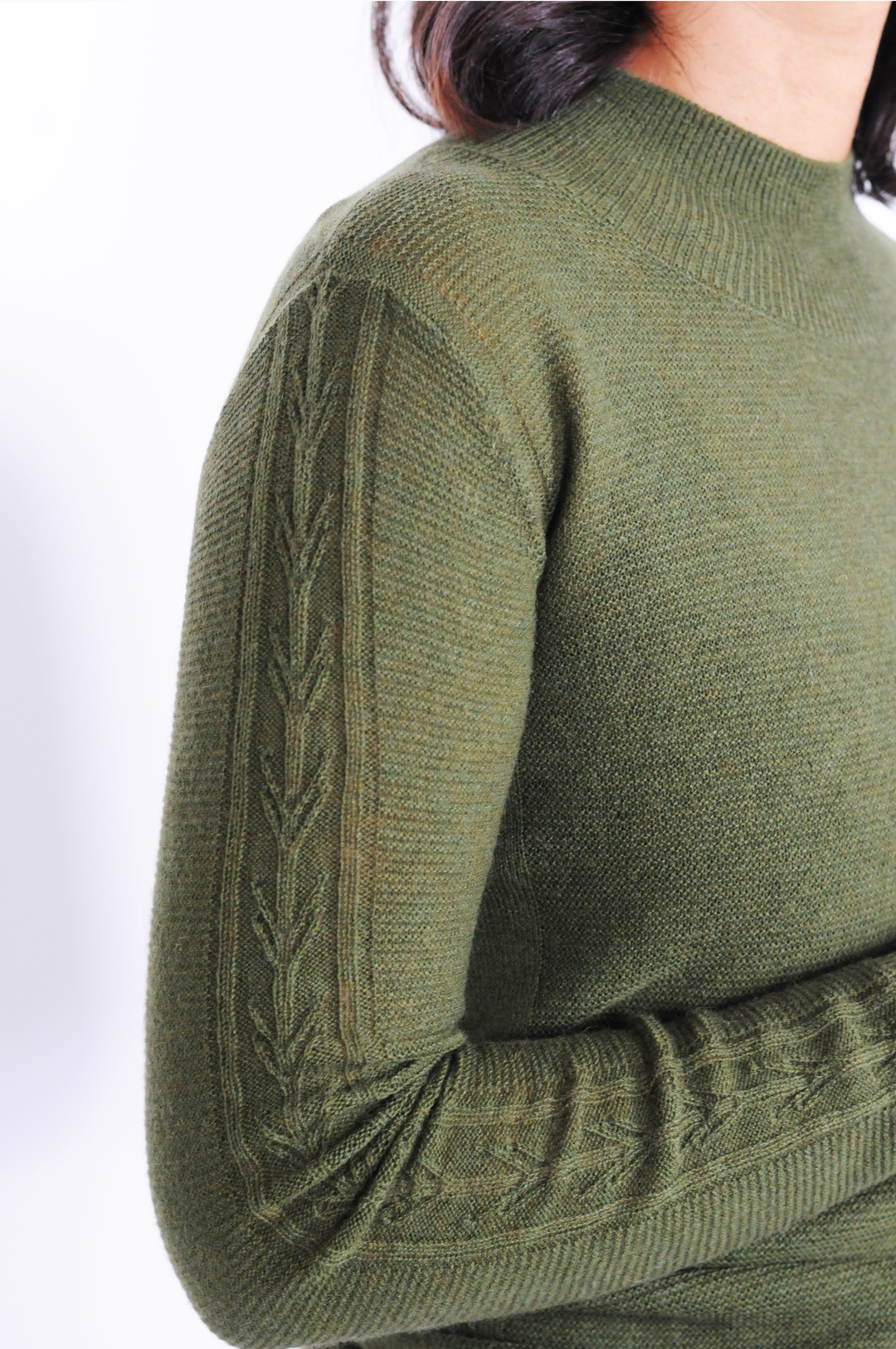 MKI Sweater - 100% Wool - Accessories - Green