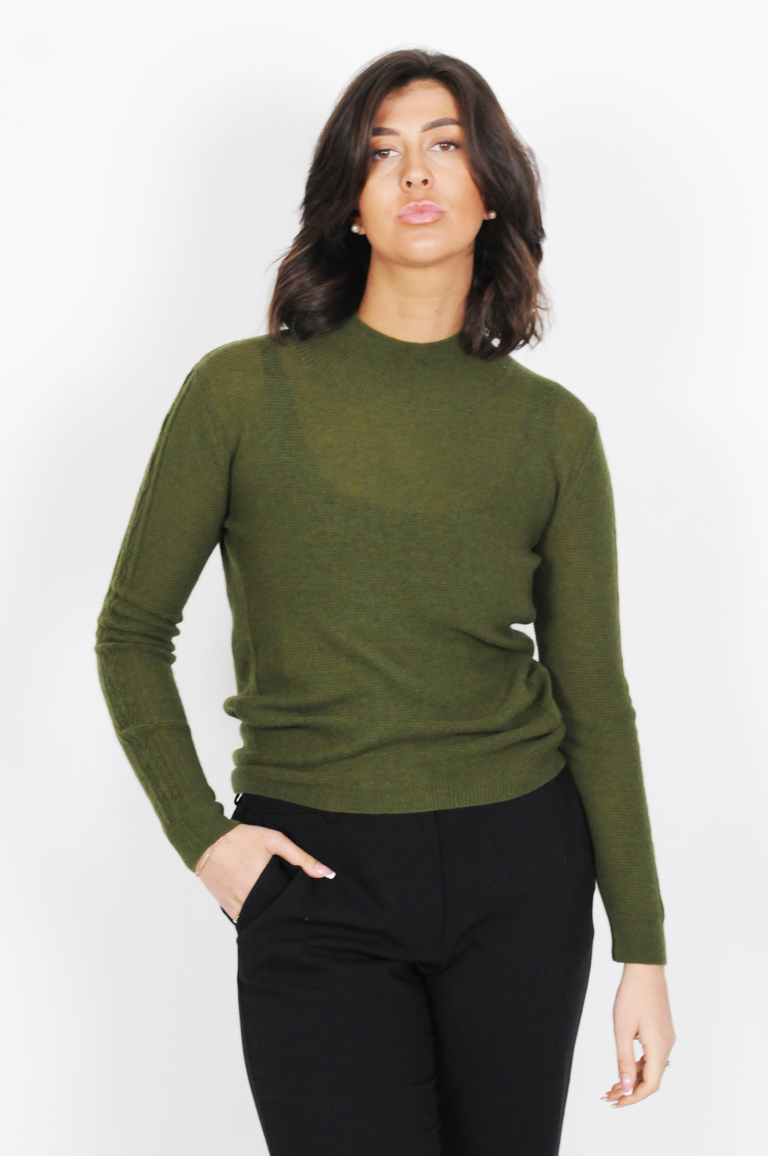 MKI Sweater - 100% Wool - Accessories - Green