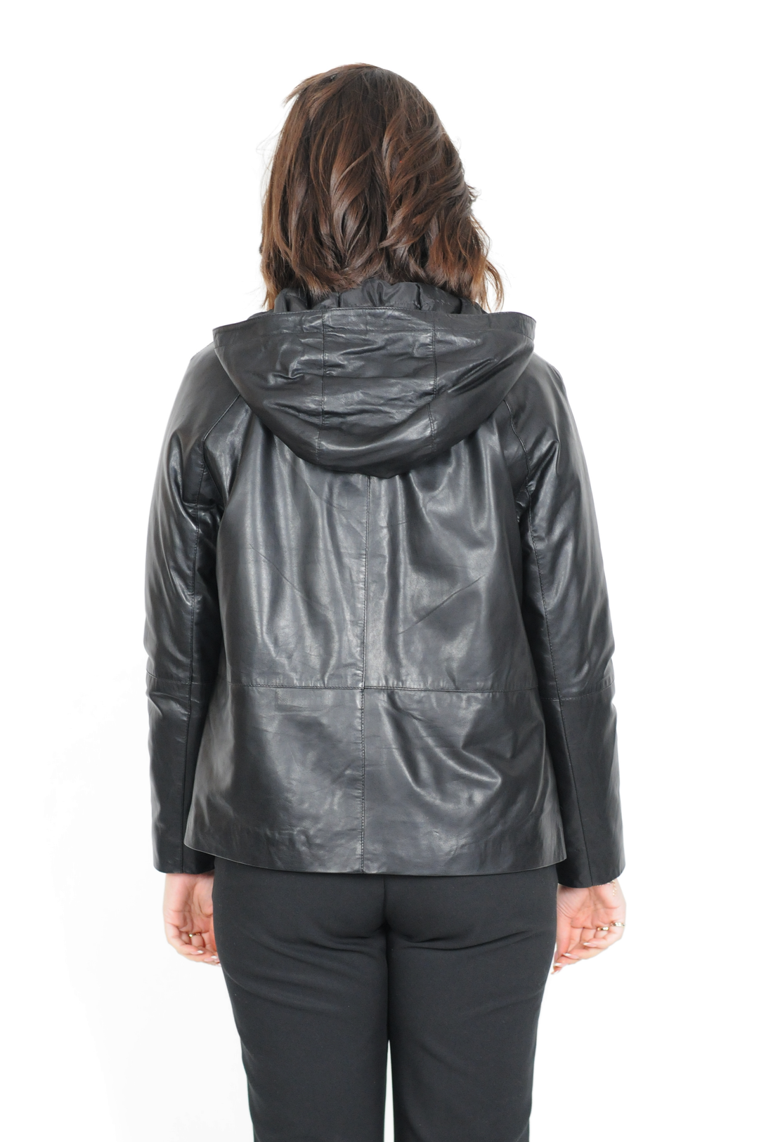 Coline - Hood - Lamb Leather jacket - Women - Black
