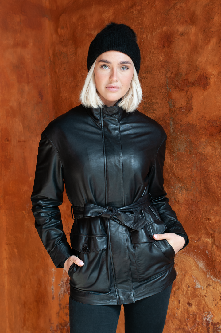 Eira - Lamb Malli Leather - Women - Black