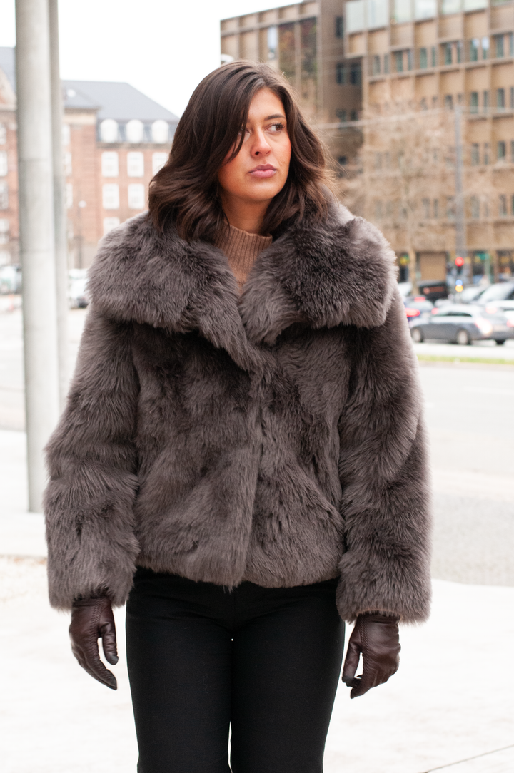 Irmine, 55 cm. - Krage - Toscana Lamb - Dam - Taupe