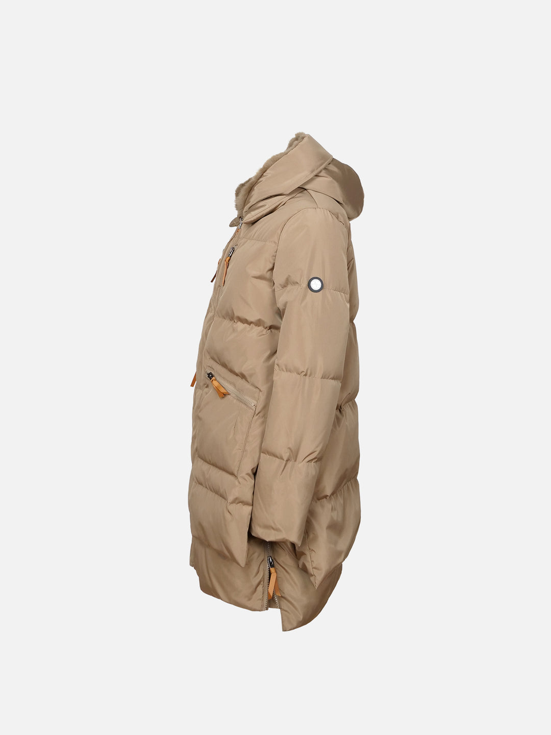 Forever, 90 cm. - Hood - Down jacket - Women - Camel