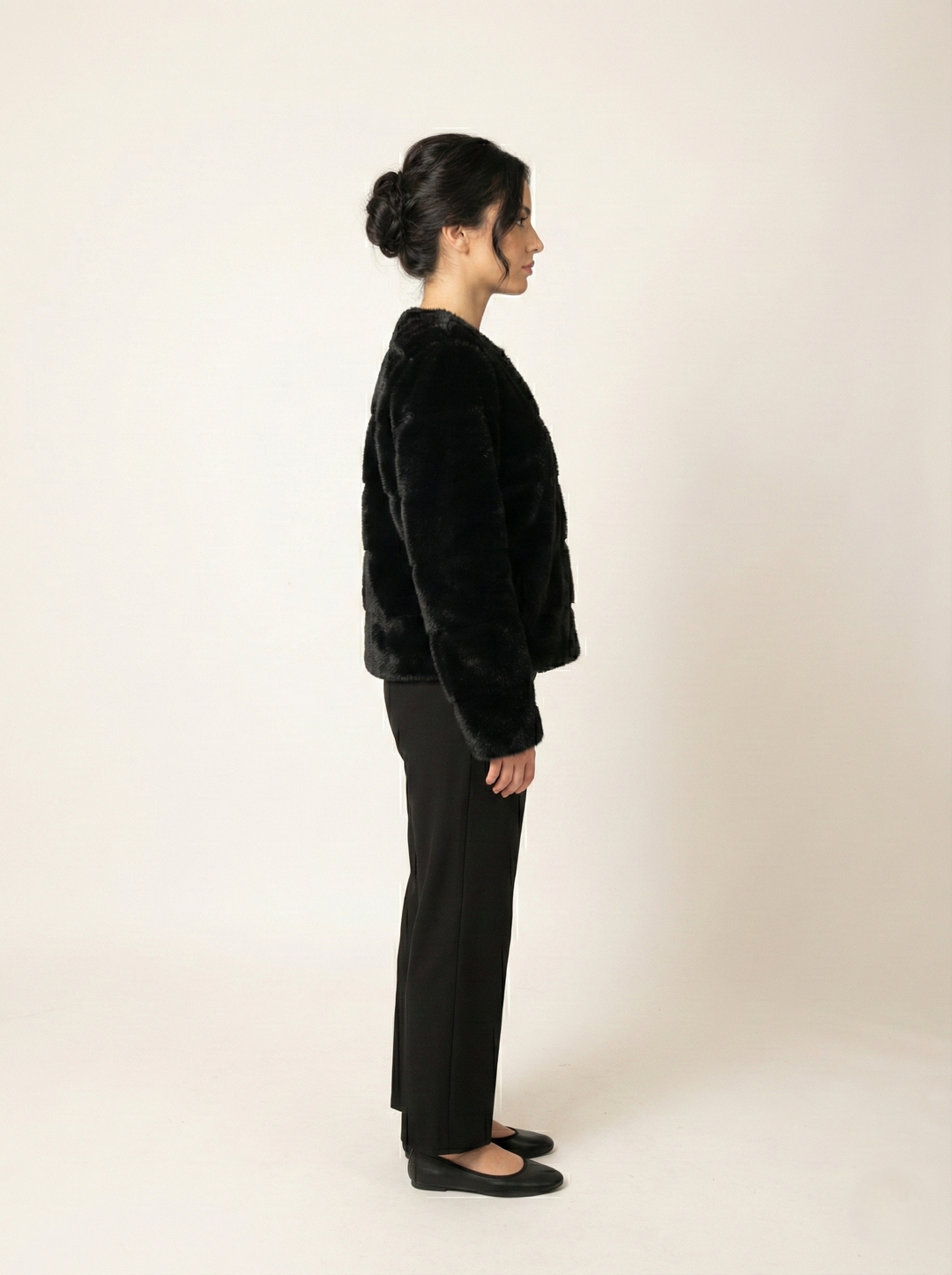 ASTA, 60 cm. - Chaqueta de visón - Mujeres - Negro