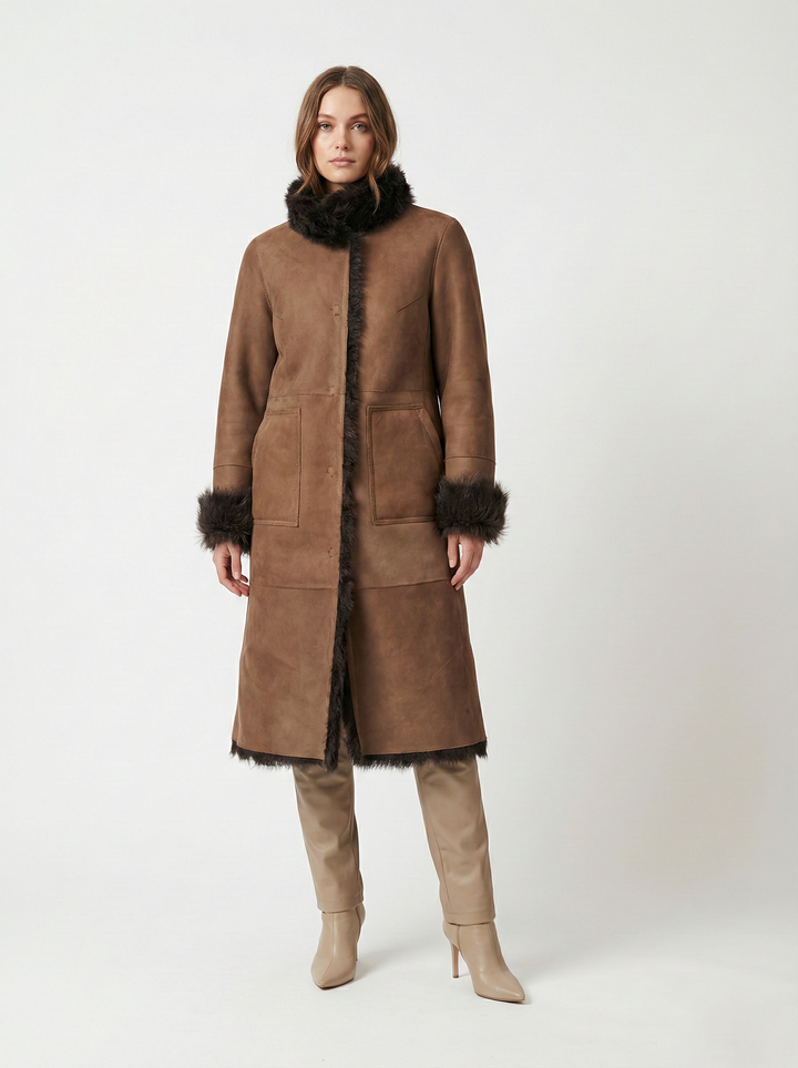 Jacurso, 105 cm. - Krave - Ruskindslam - Damer - Brun